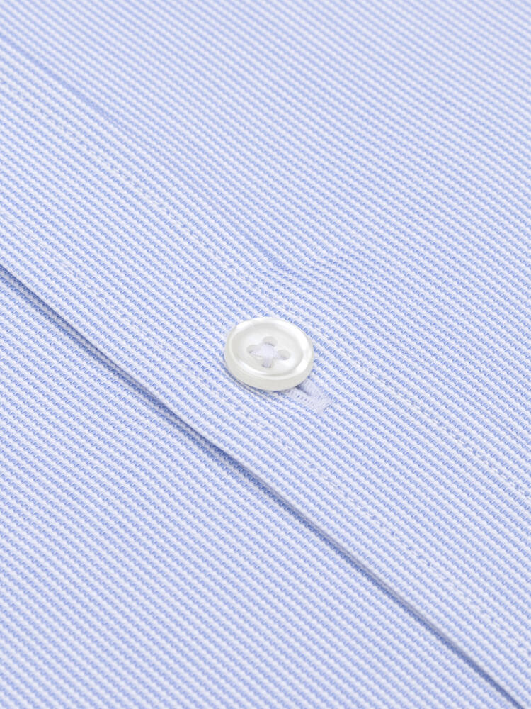 Slim Fit Alvren Gestreiftes Hemd Hellblau