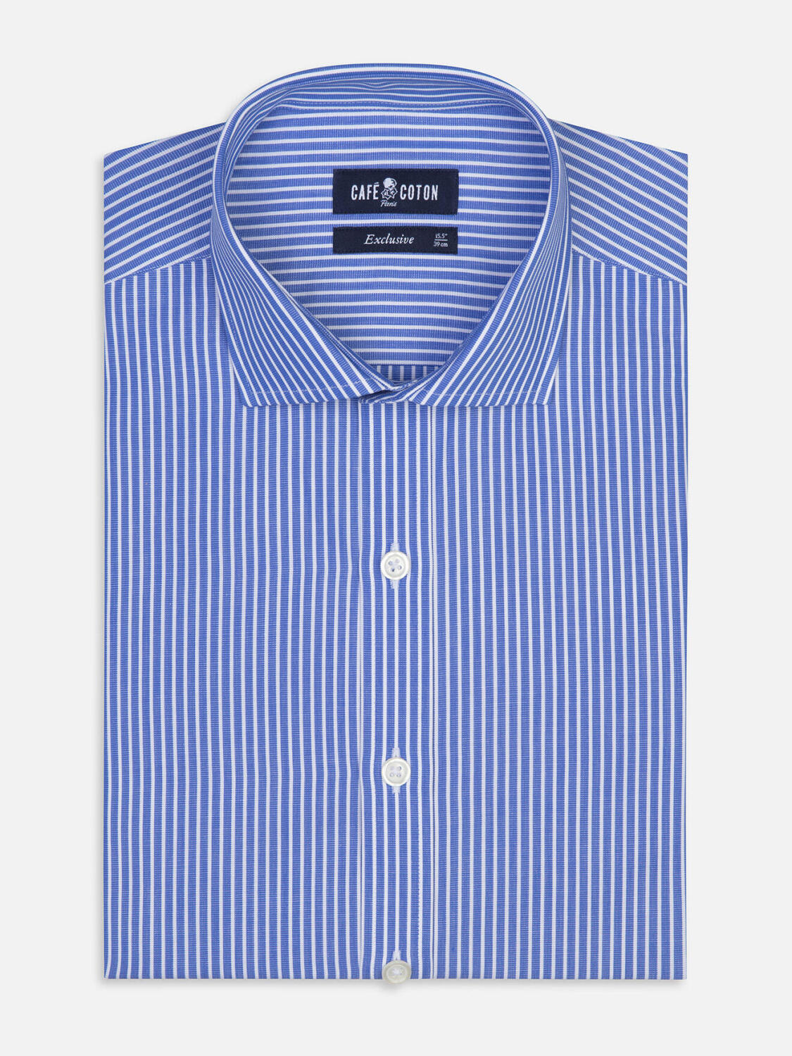 Camicia slim Andrea righe blu