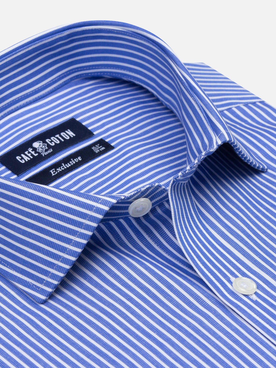 Camicia slim Andrea righe blu