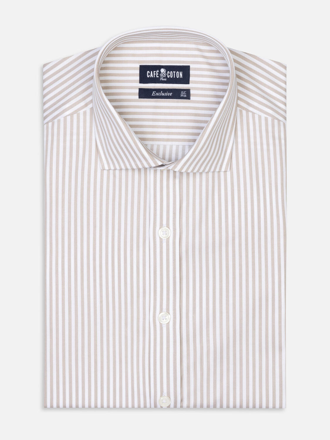 Camicia slim fit Baillee a righe grigie