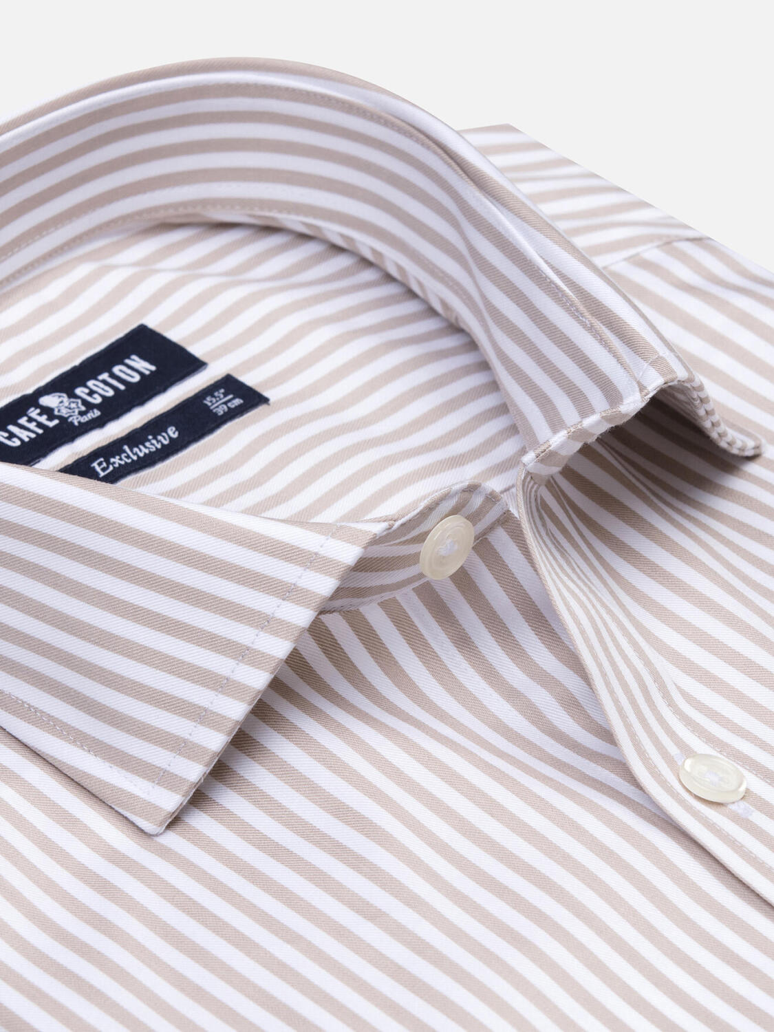 Camicia slim fit Baillee a righe grigie