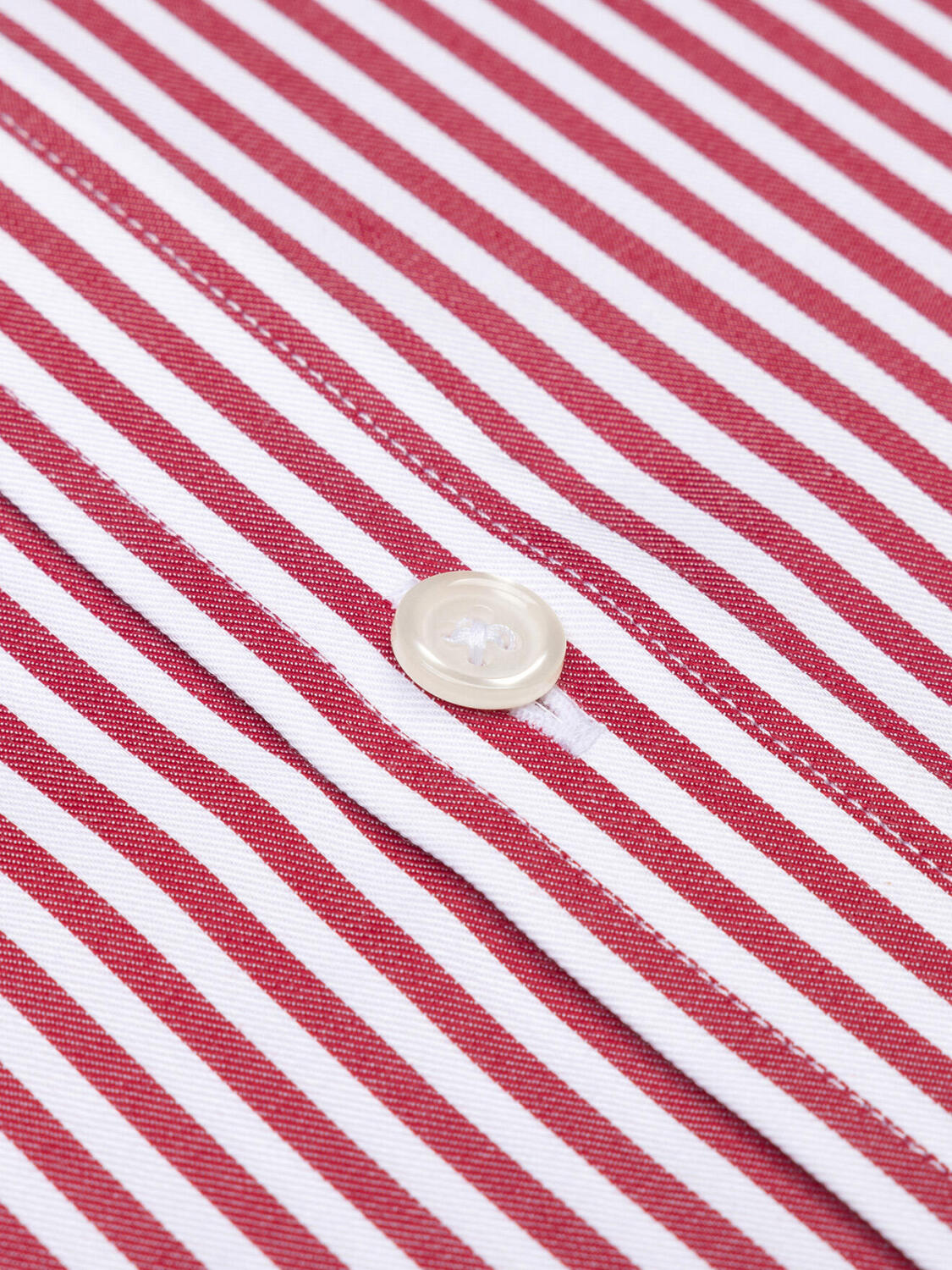 Camisa ajustada Baillee de rayas rojas