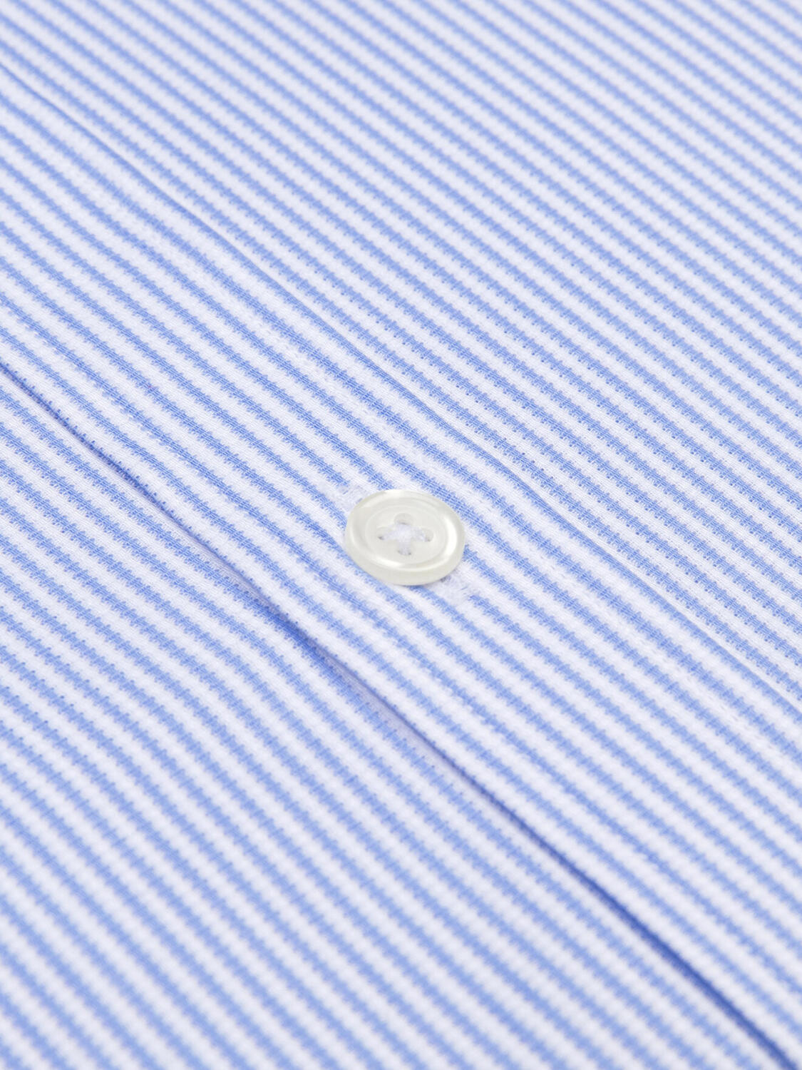Overhemd slim Bennett met strepen lichtblauw