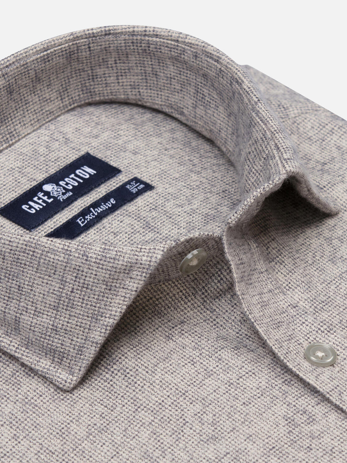 Camicia slim fit Bill di flanella