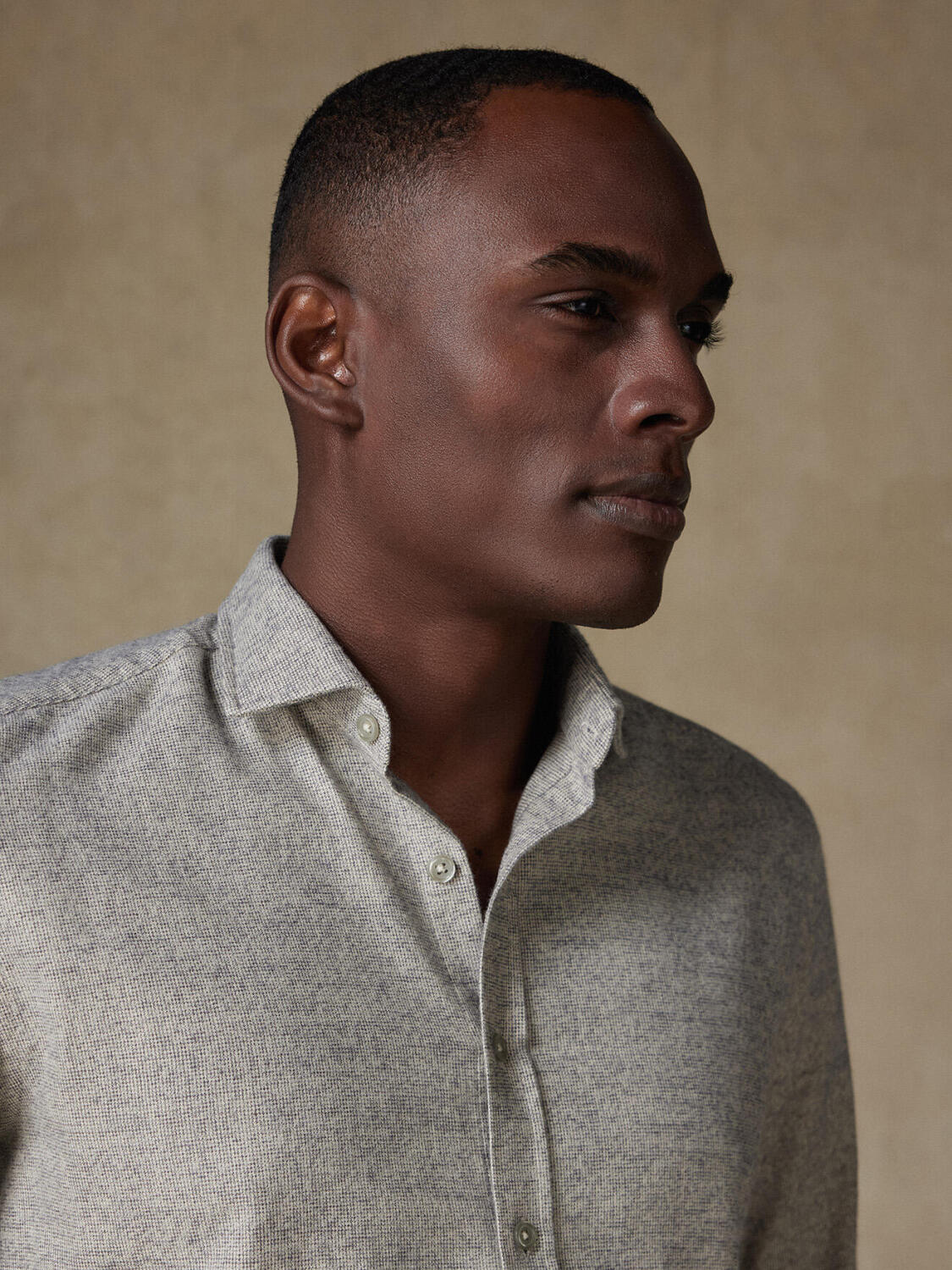 Camicia slim fit Bill di flanella