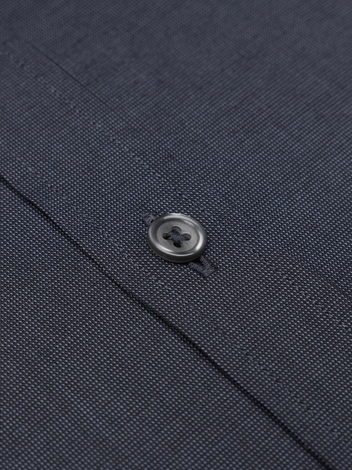 Chemise cintrée Bob en micro-oxford anthracite