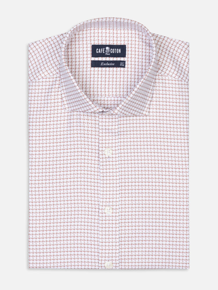 Camisa ajustada Brent a cuadros gris