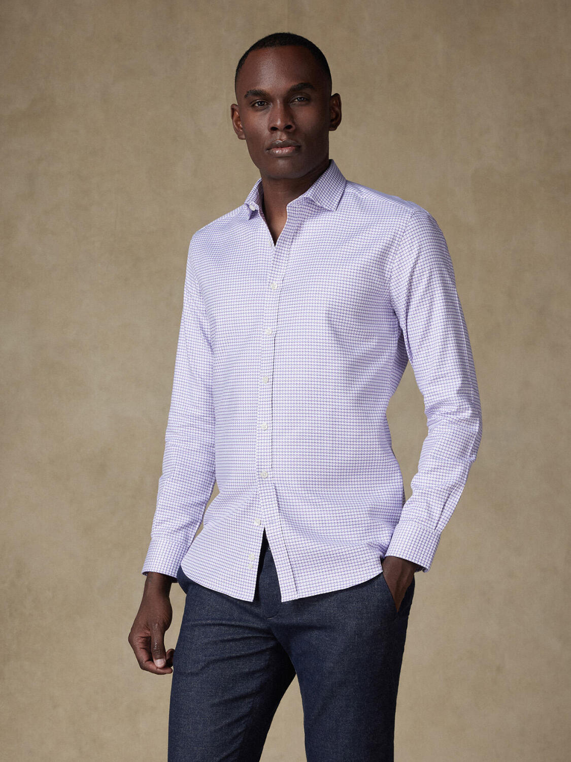 Camicia slim fit Brent a scacchi parma