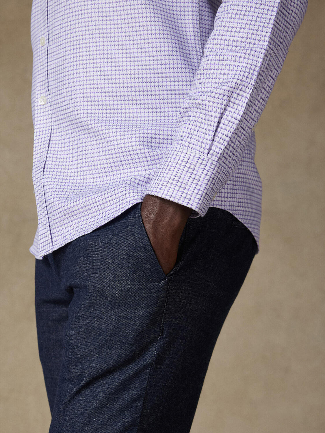 Camicia slim fit Brent a scacchi parma