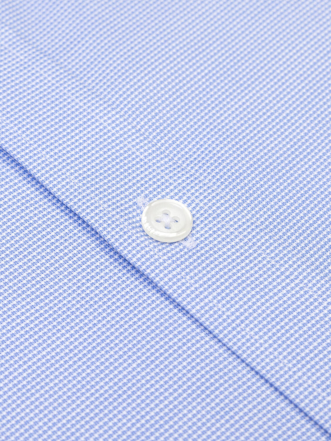 Camisa ajustada Brian de cuadros azul cielo