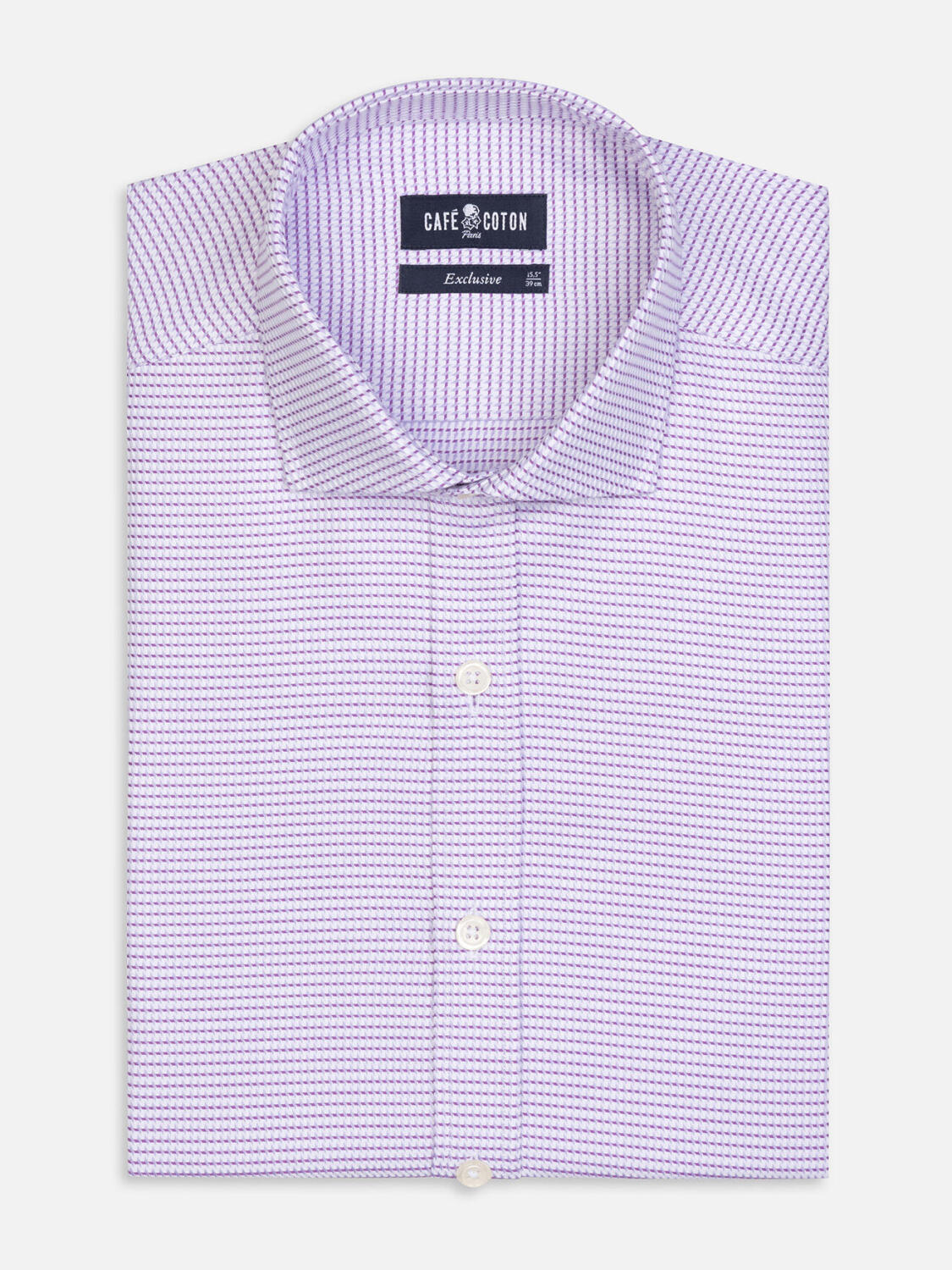 Camicia slim fit slim fit Brock in twill di parma