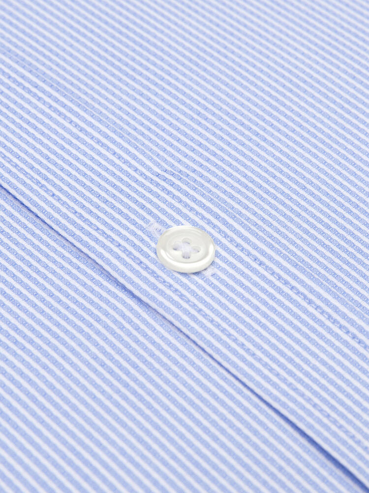 Buster sky blue textured slim fit shirt
