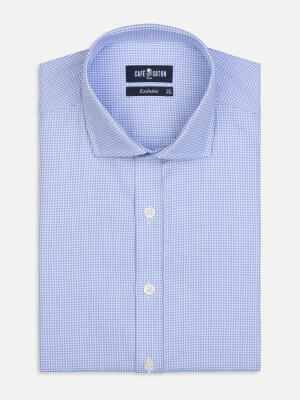 Slim Fit Calder Twill-Hemd Hellblau