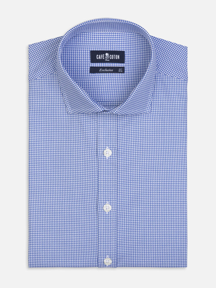 Slim Fit Calder Twill-Hemd Blau