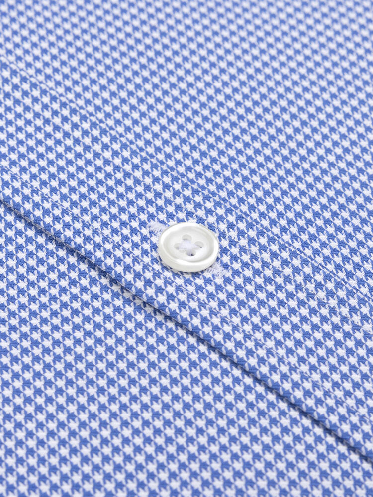Slim Fit Calder Twill-Hemd Blau