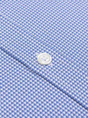 Slim Fit Calder Twill-Hemd Blau