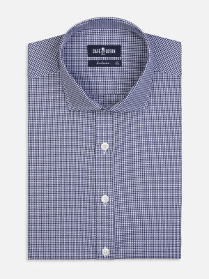 Slim Fit Calder Twill-Hemd Marineblau