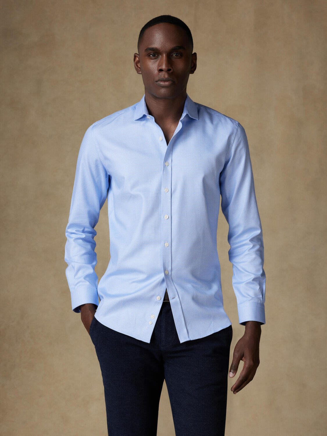 Cameron sky twill slim fit shirt