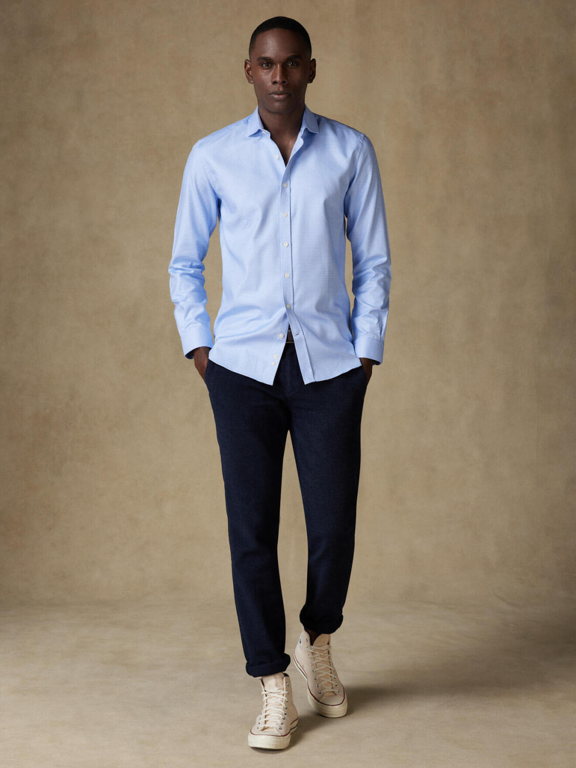 Cameron sky twill slim fit shirt