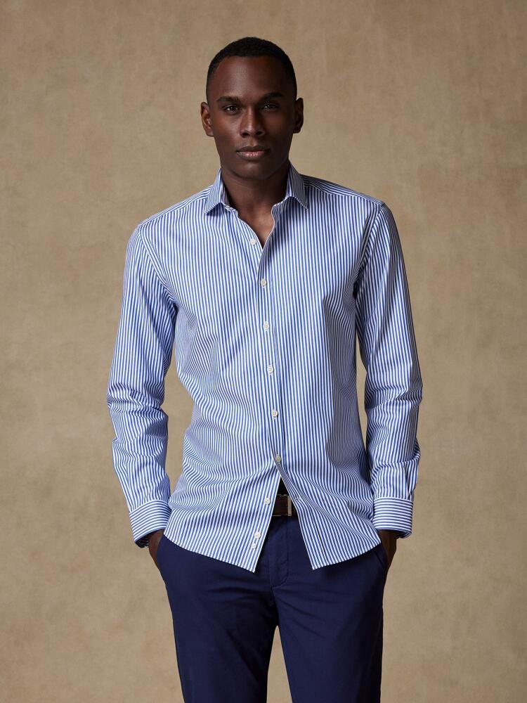 Camicia Clive Navy Stripe Slim Fit
