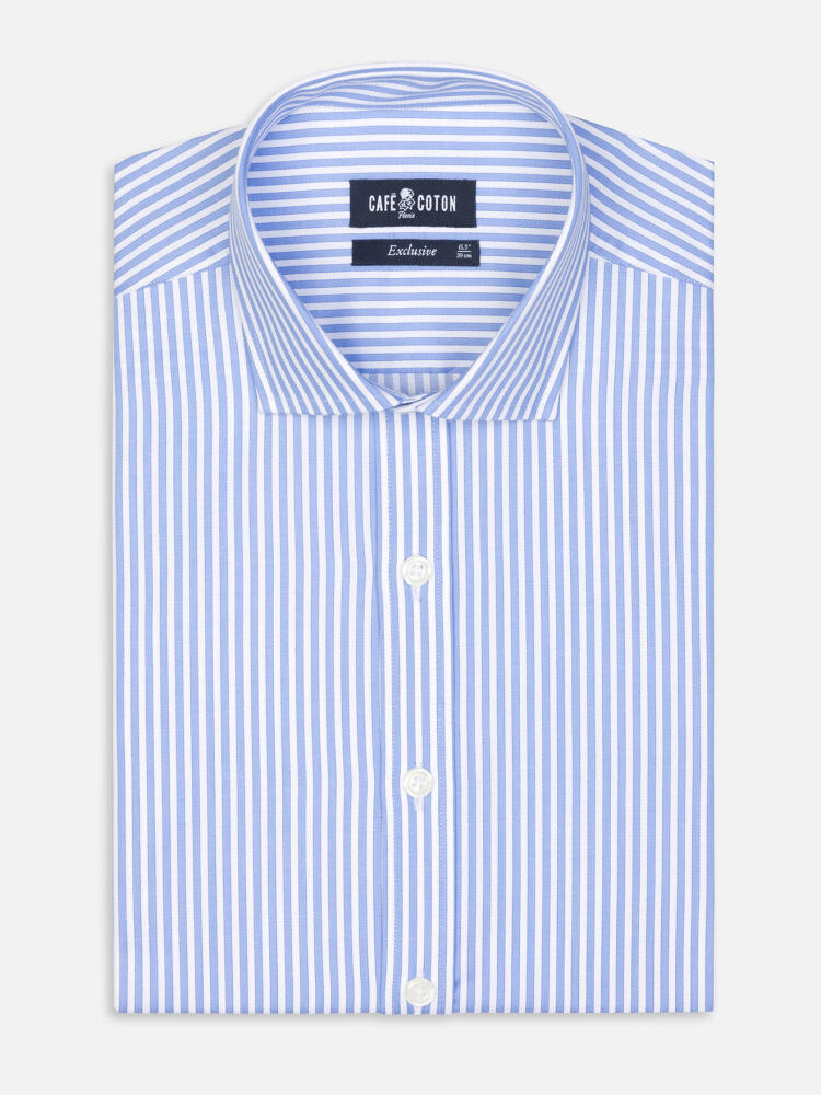 Colin sky stripe slim fit shirt