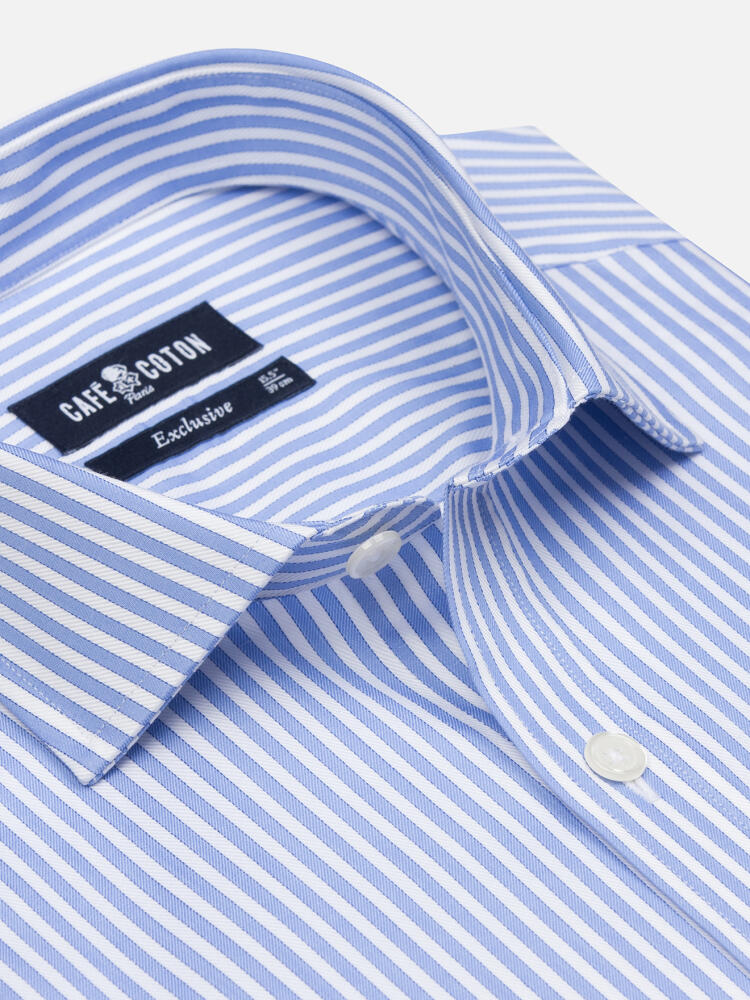 Colin sky stripe slim fit shirt