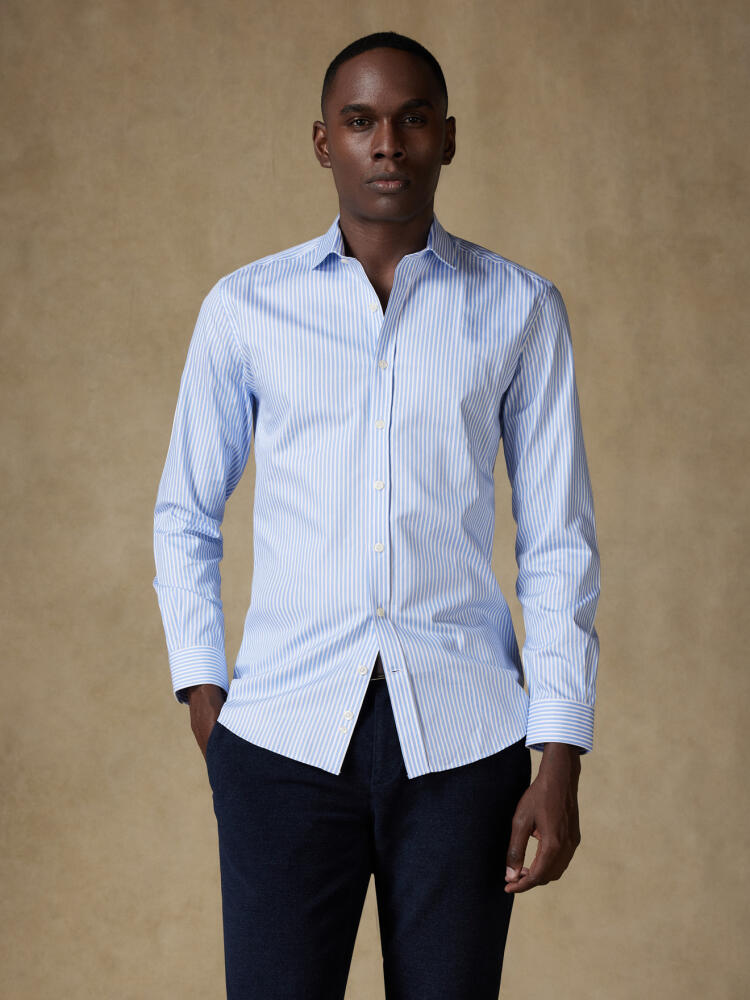 Colin sky stripe slim fit shirt