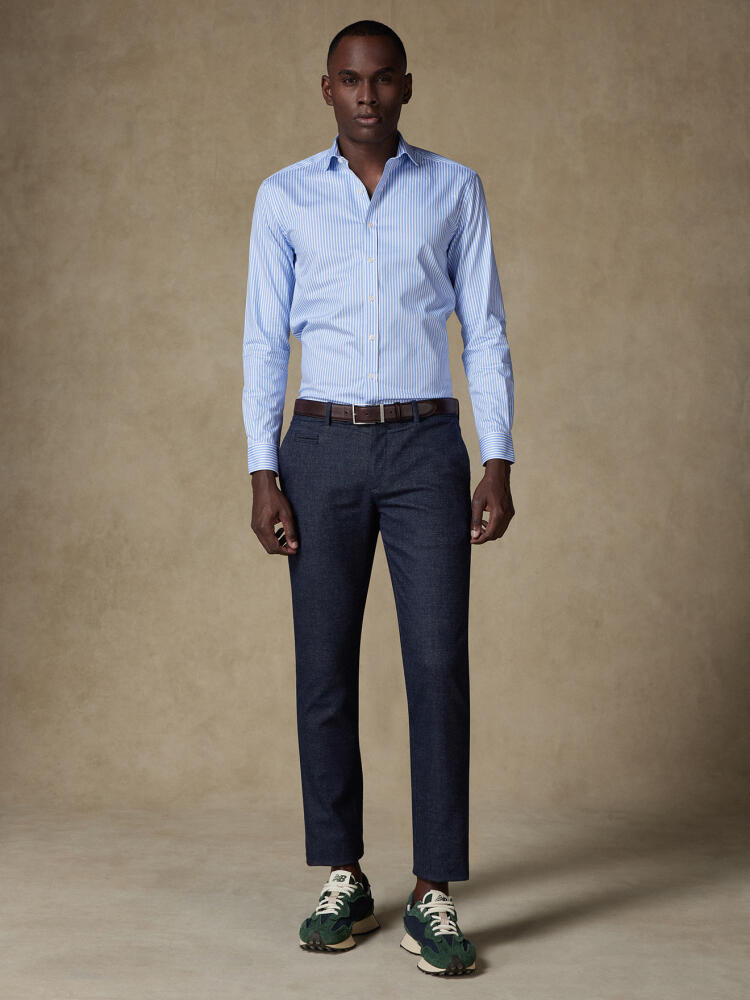 Colin sky gestreept slim fit overhemd