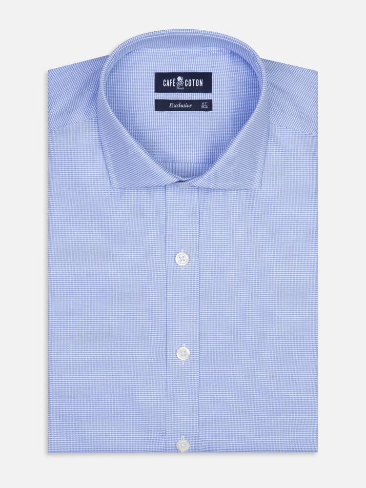 Conan textured slim fit shirt - Blue