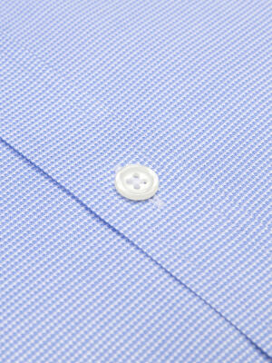Chemise cintrée Conan texturée ciel
