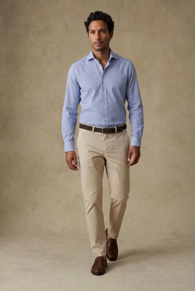 Camisa Slim Fit Connor de cuadros azules