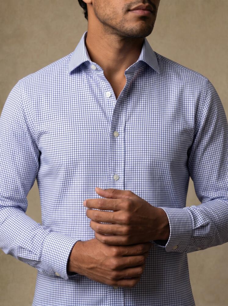 Camisa Slim Fit Connor de cuadros azules