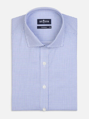 Slim Fit Connor Kariertes Hemd Blau