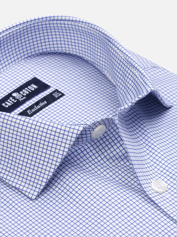 Camisa Slim Fit Connor de cuadros azules