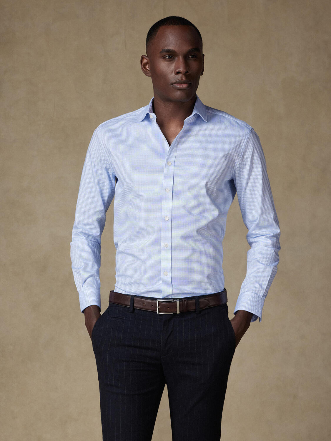 Conor sky Karohemd - Slim Fit