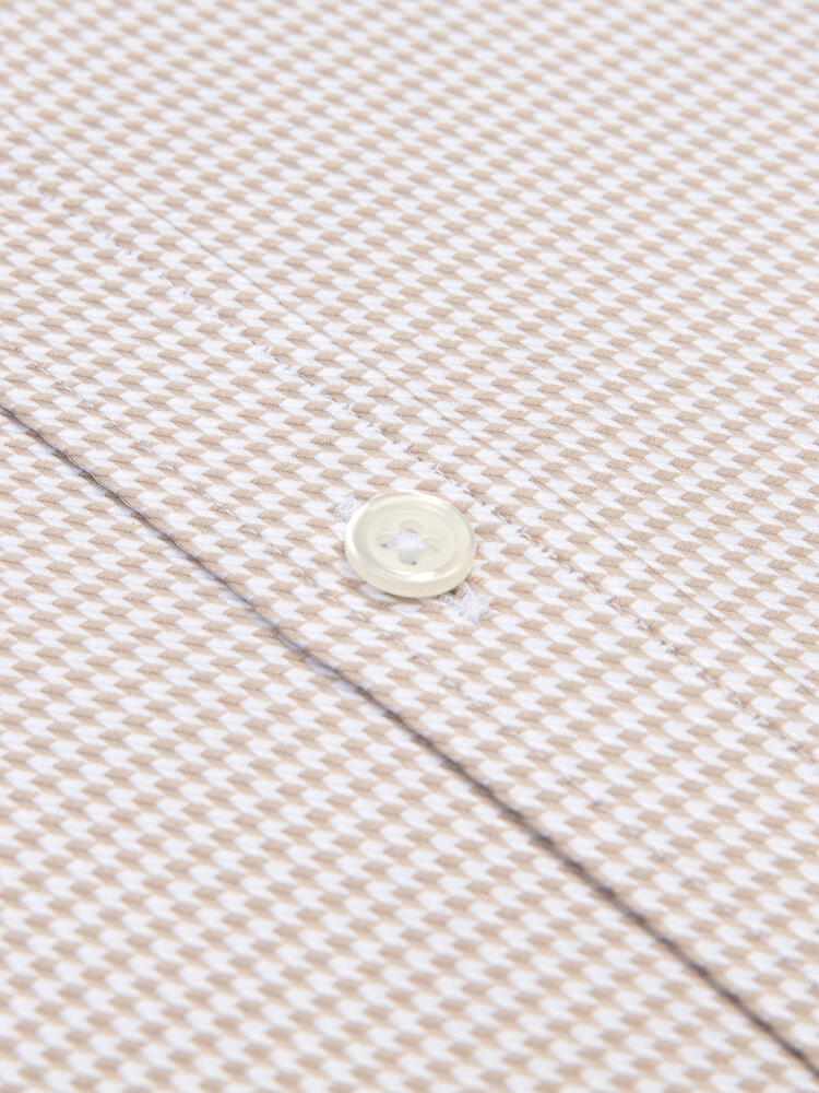 Corey tailliertes Hemd in sand Twill