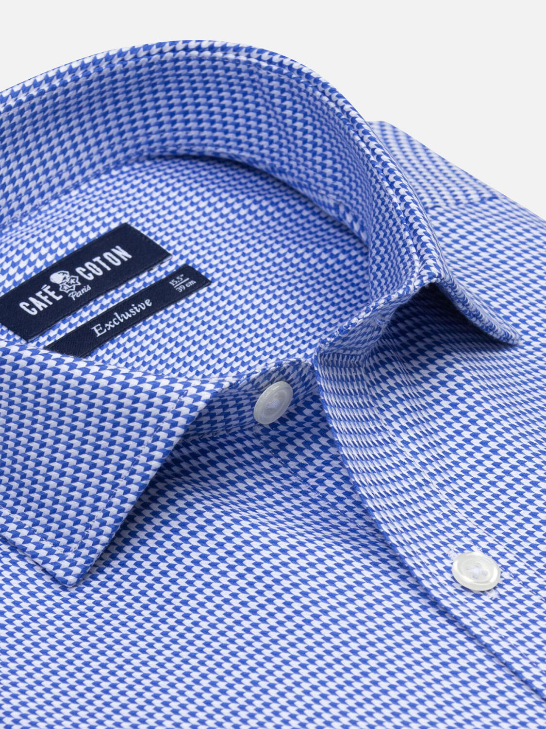 Corey slim fit shirt in blue twill