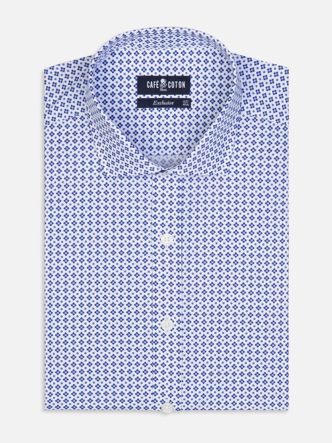 Cyrus Geometric Print slim fit shirt