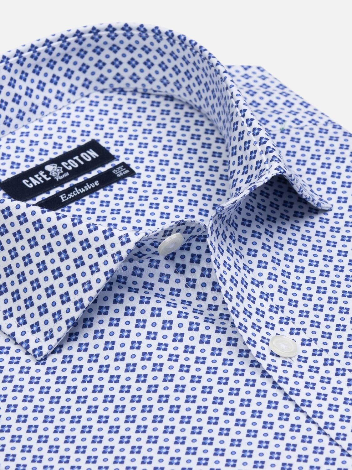 Cyrus Geometric Print slim fit shirt