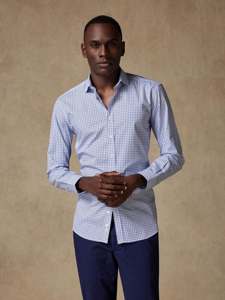 Cyrus Geometric Print slim fit shirt