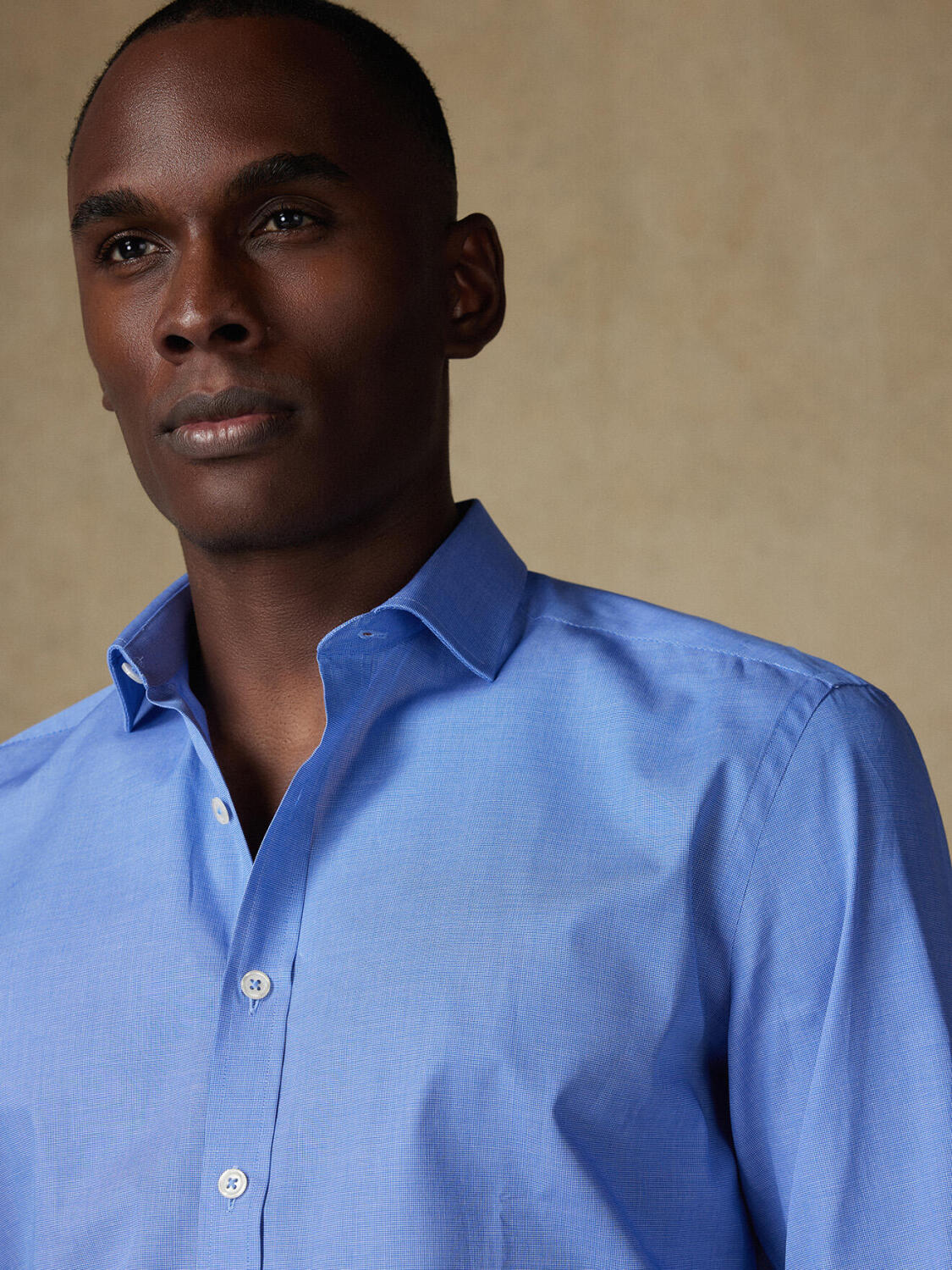 Daria blue poplin slim fit shirt