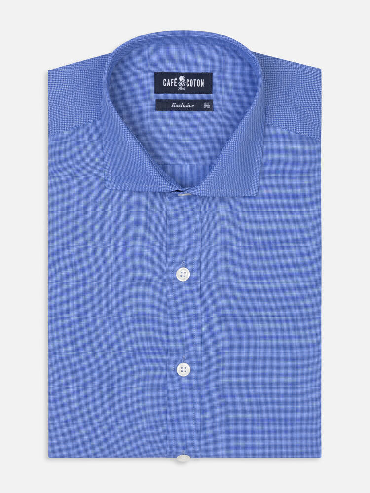 Daria blue poplin slim fit shirt