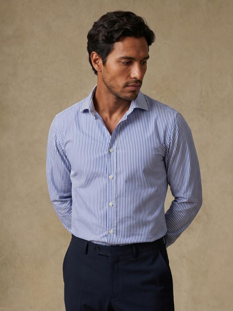 Camisa Slim Fit Davin de rayas azules