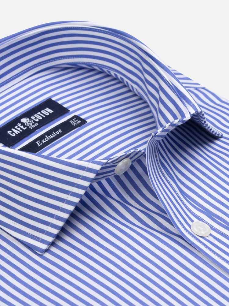 Camisa Slim Fit Davin de rayas azules