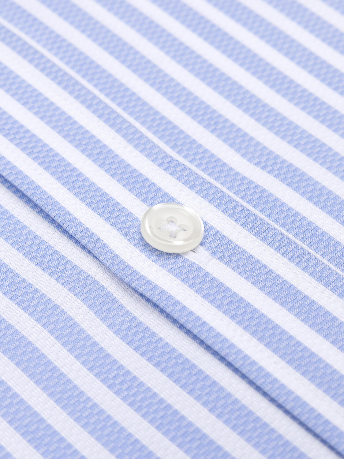 Chemise cintr&eacute;e Devin &agrave; rayures ciel