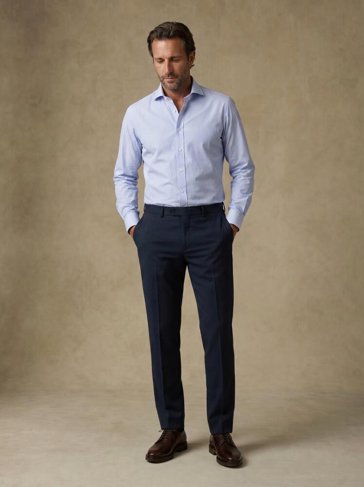 Camicia Slim Fit Dusk a righe azzurre