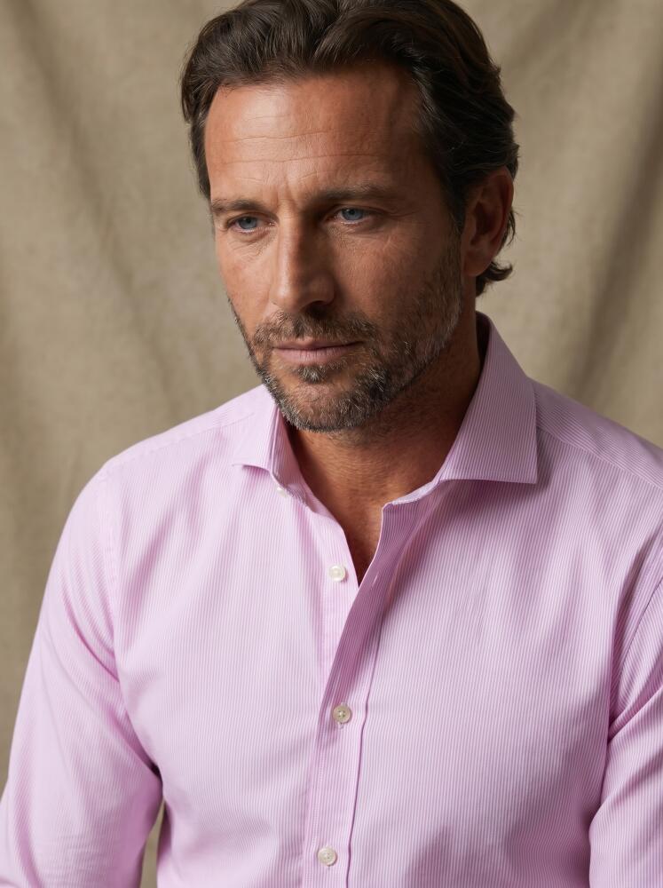Camicia Slim Fit Dusk a righe rosa