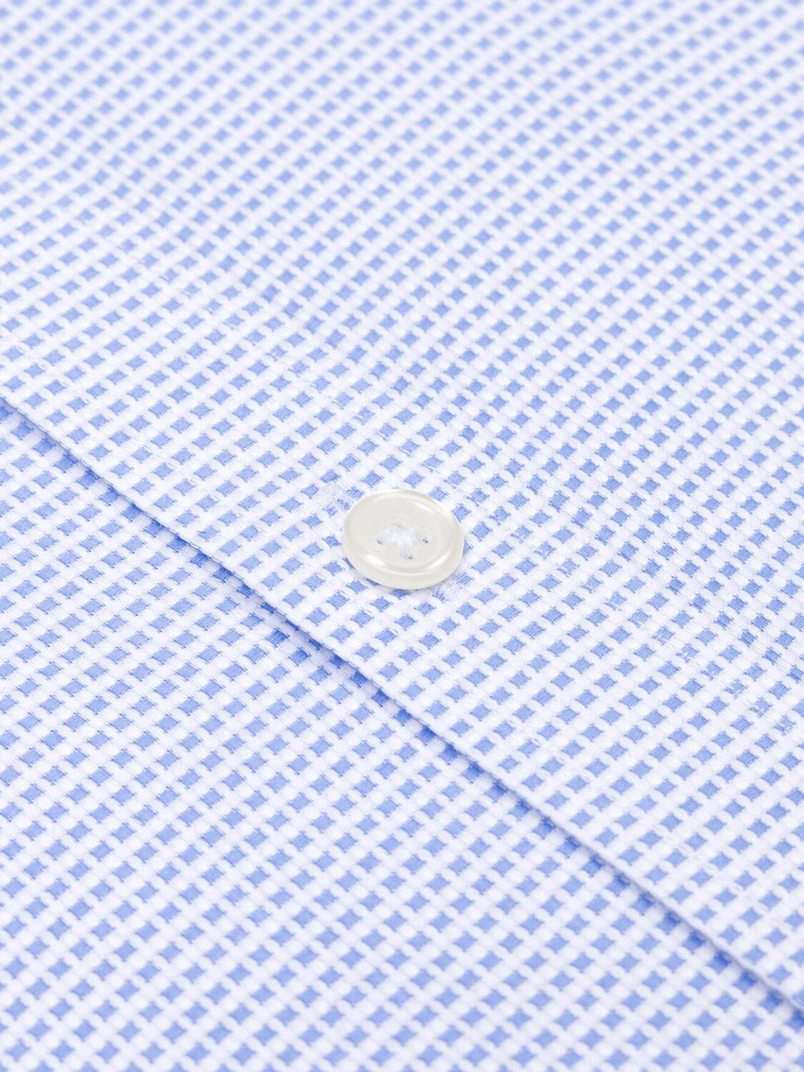 Camisa ajustada Earle de cuadros azul cielo