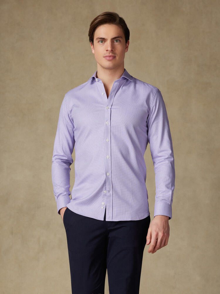 Camisa slim fit Elli de sarga de parma