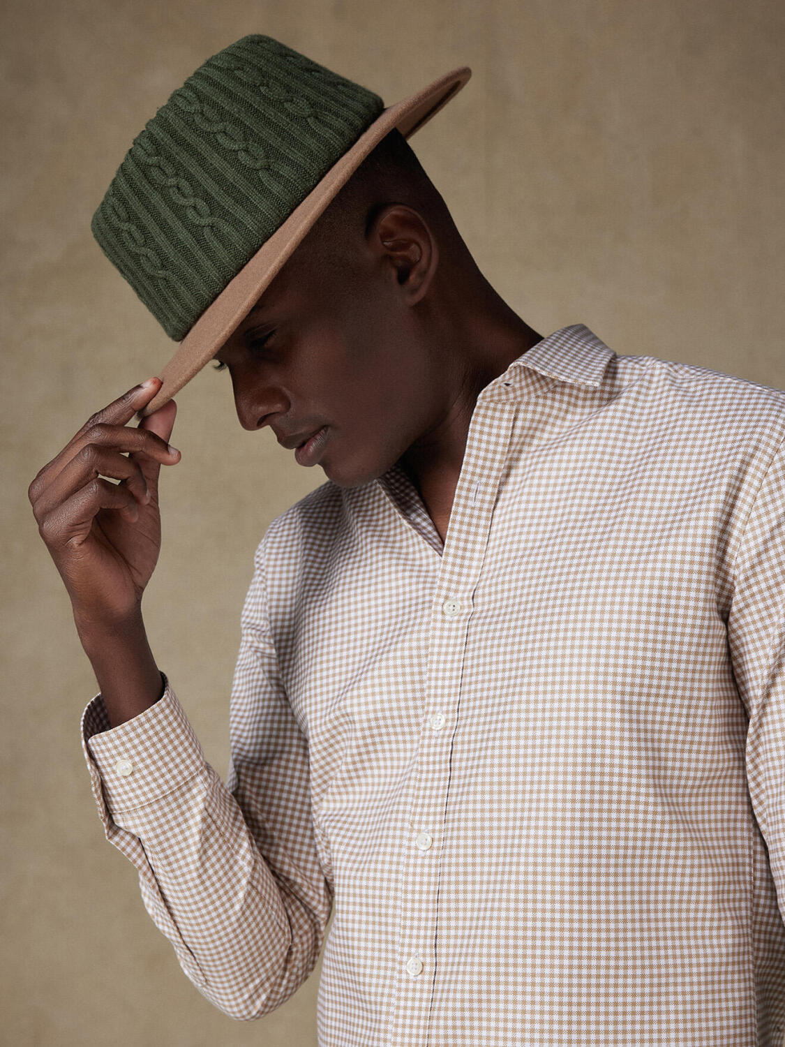 Camicia slim fit Elliott a quadri grigio